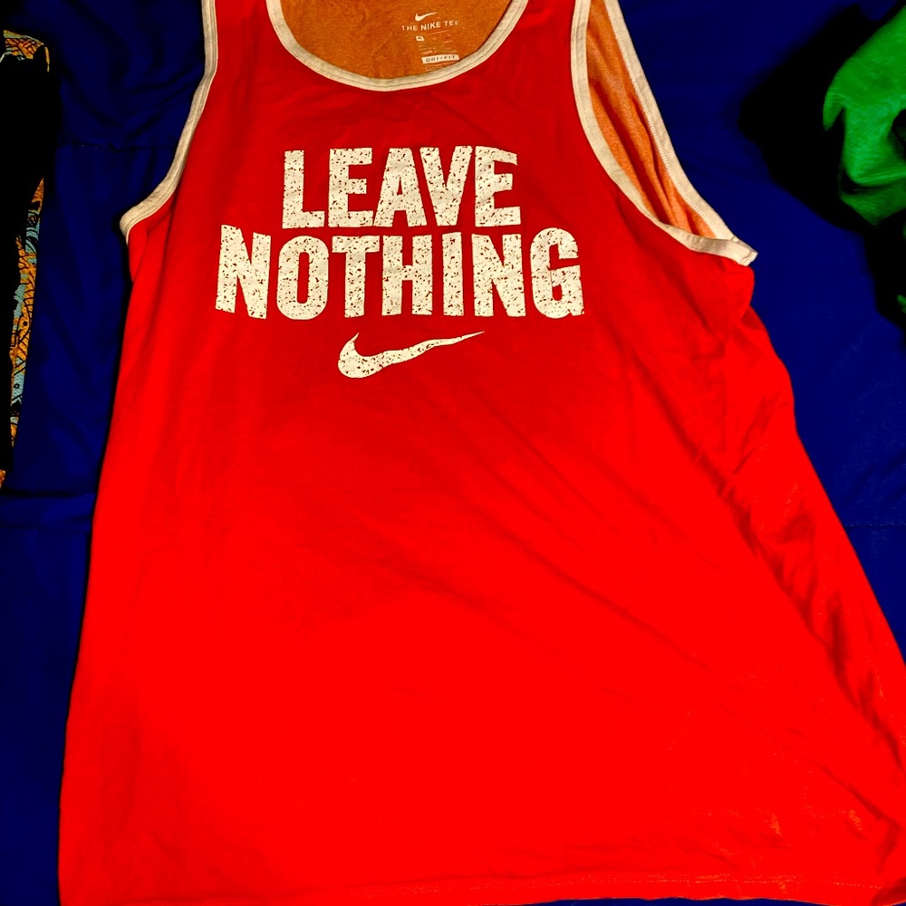 Red Nike tank top